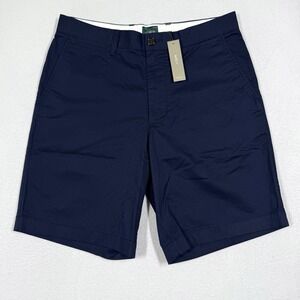 J Crew Shorts Mens 29 Oarsman Portsider Short Stretch Cotton Chino 9" Blue NWT